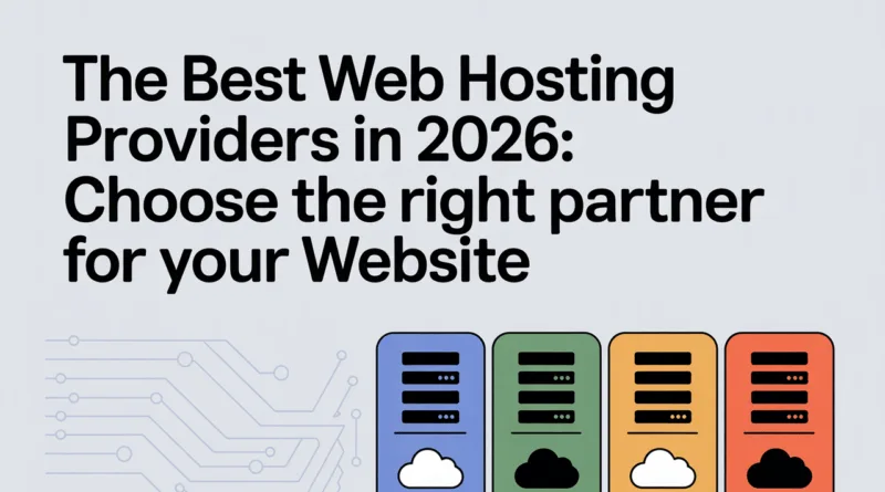 The Best Web Hosting Providers in 2026 : Choose the Right Partner for Your Website