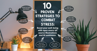 10 Proven Strategies to Combat Stress: Boost Your Well-being with Open Source Illustrations and AI Assistance
