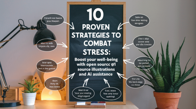 10 Proven Strategies to Combat Stress: Boost Your Well-being with Open Source Illustrations and AI Assistance