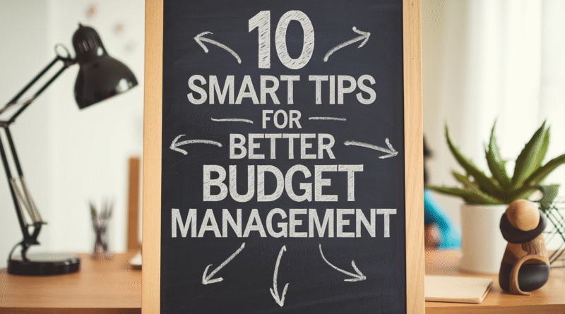 10 Smart tips for Better Budget Management