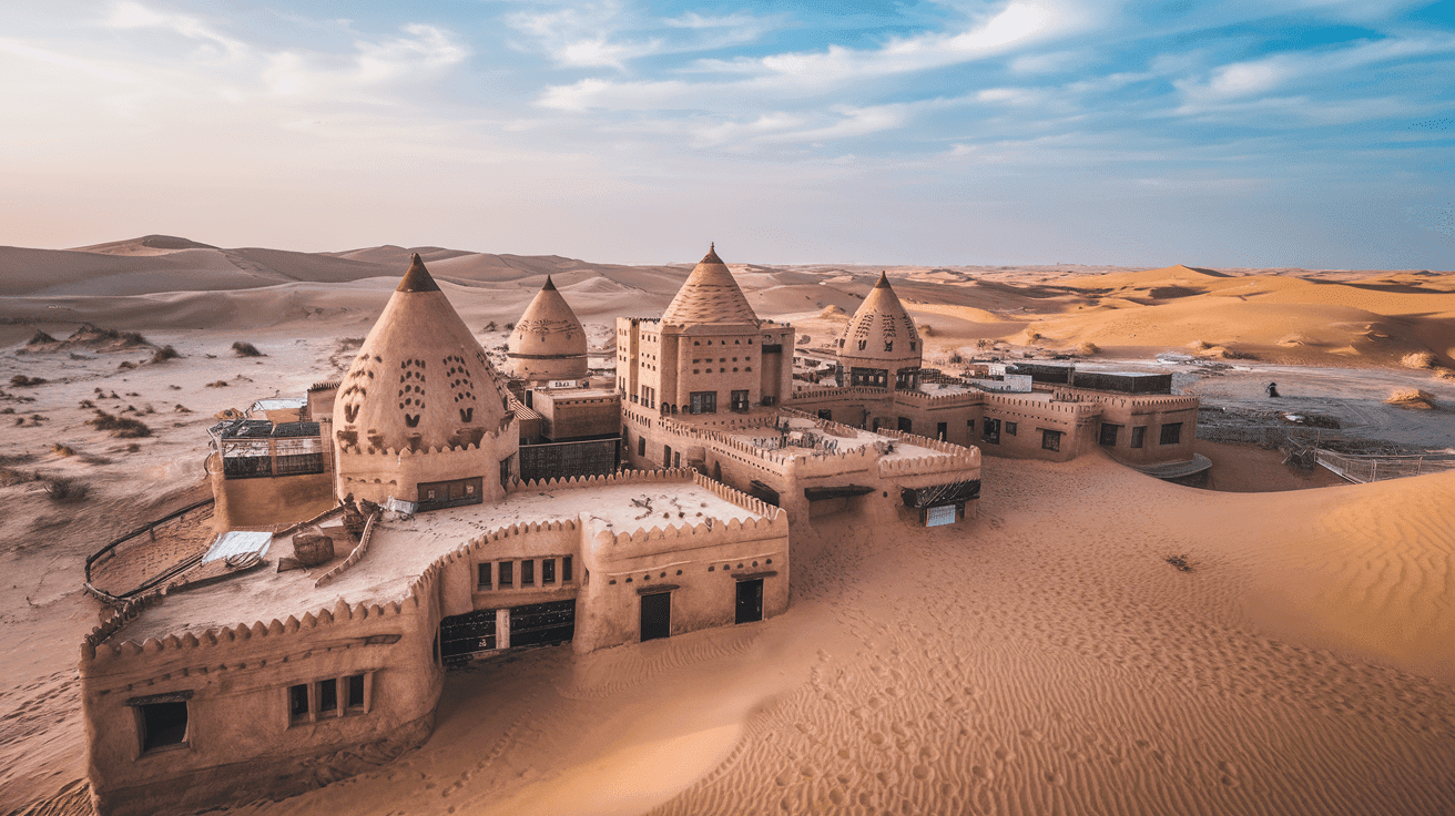 A Mysterious City Emerges from the Sand in Saudi Arabia