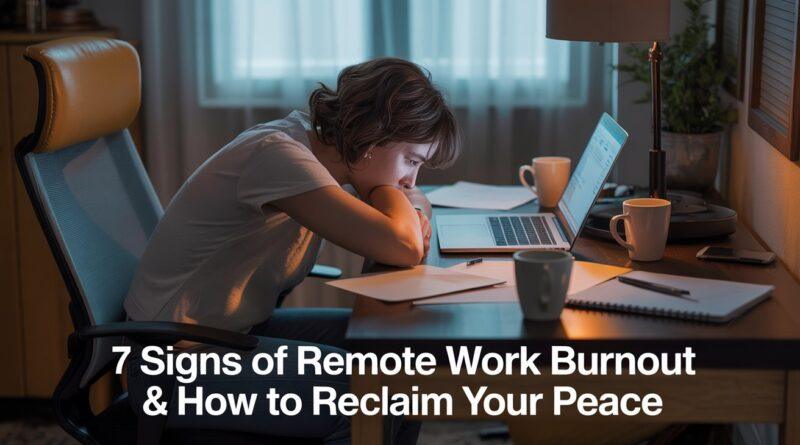 7 Signs of Remote Work Burnout & How to Reclaim Your Peace