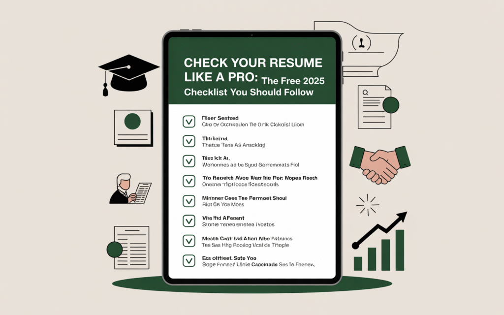 Checklist for Writing a Perfect Resume in 2025 – Free Download