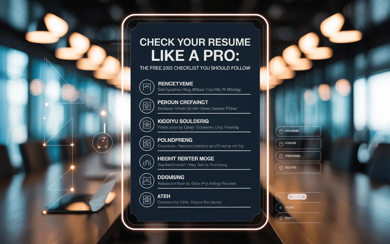 Checklist for Writing a Perfect Resume in 2025 – Free Download Checklist to optimize your resume in 2025