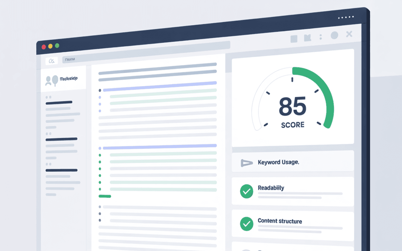 Content optimizer tool to optimize content for SEO and readability