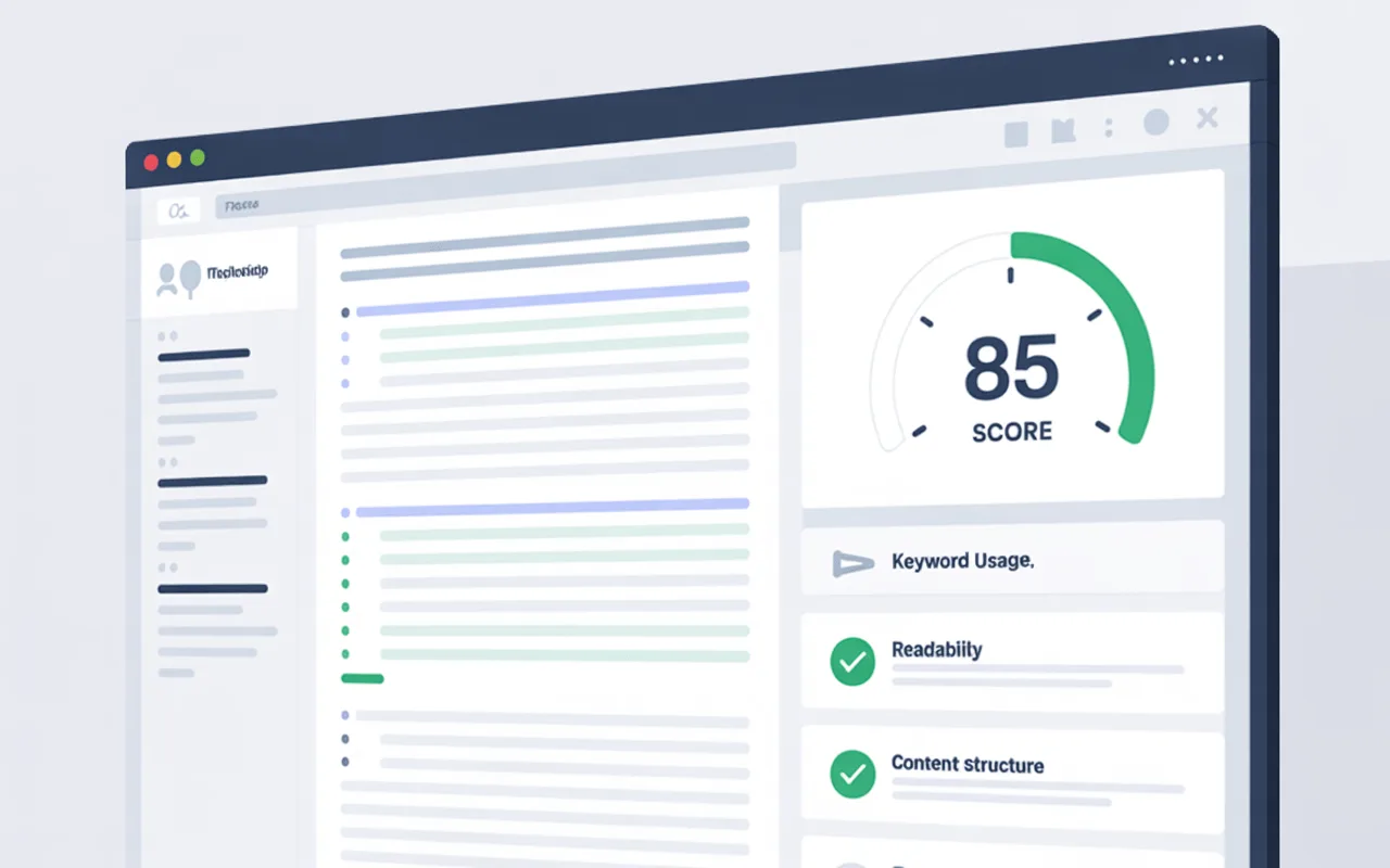Content optimizer tool to optimize content for SEO and readability