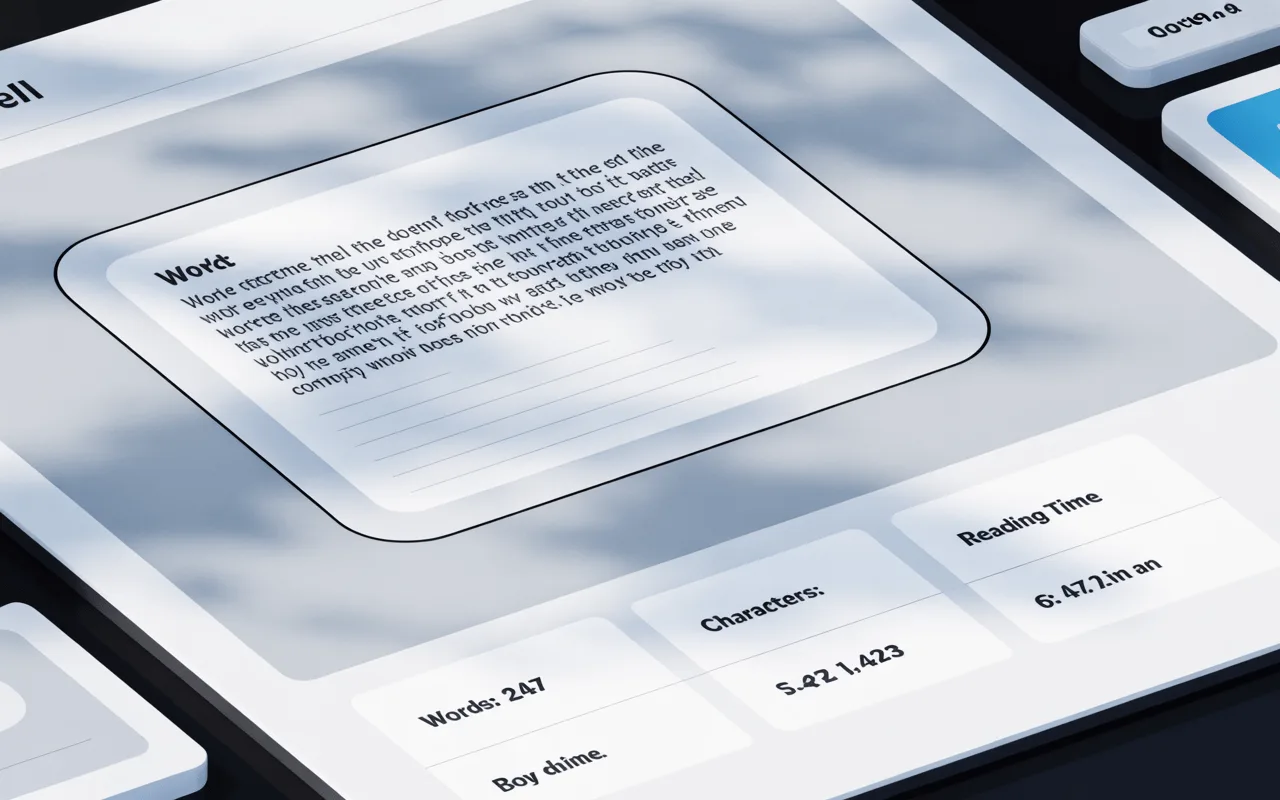 Word counter tool to count words, characters, and reading time